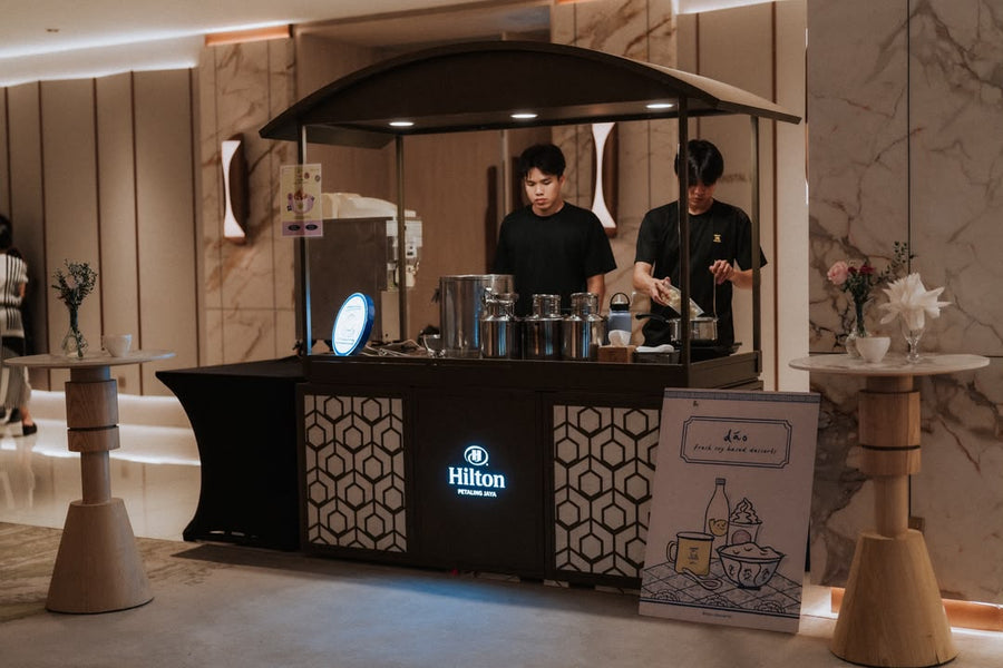 Corporate event booth