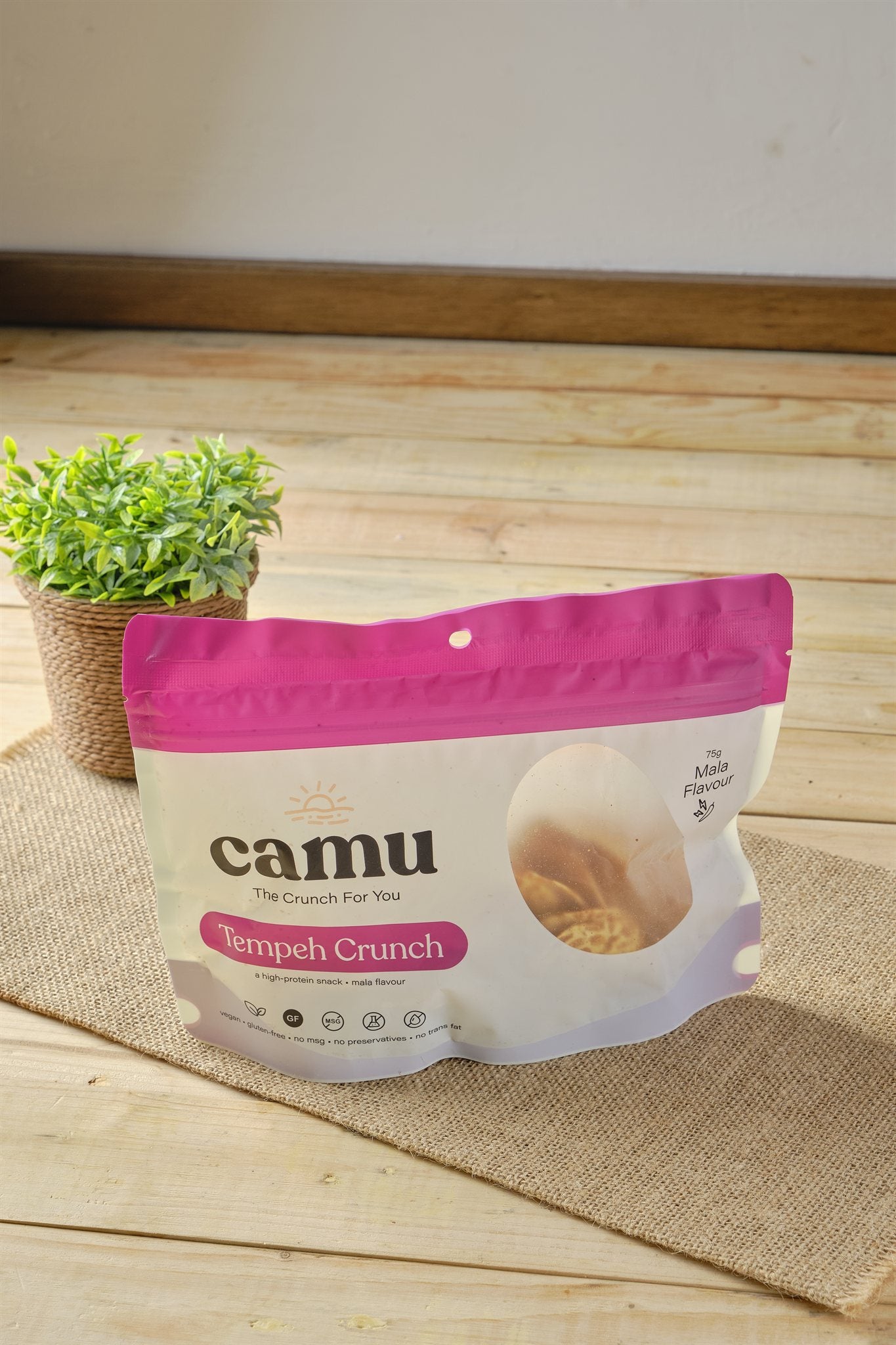 camu tempeh chips (mala) — dáo desserts