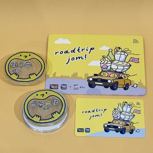 dáo × Touch 'n Go card with both phone grips