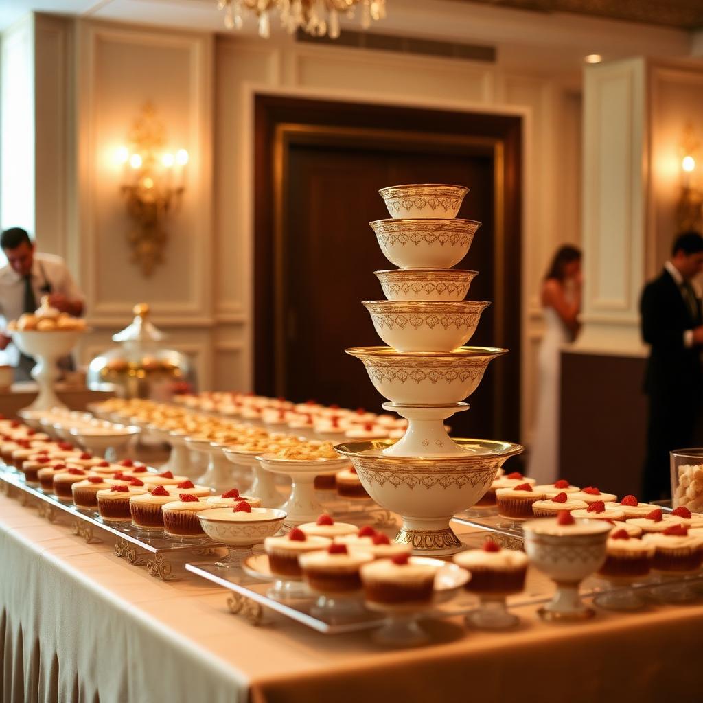 Wedding dessert station